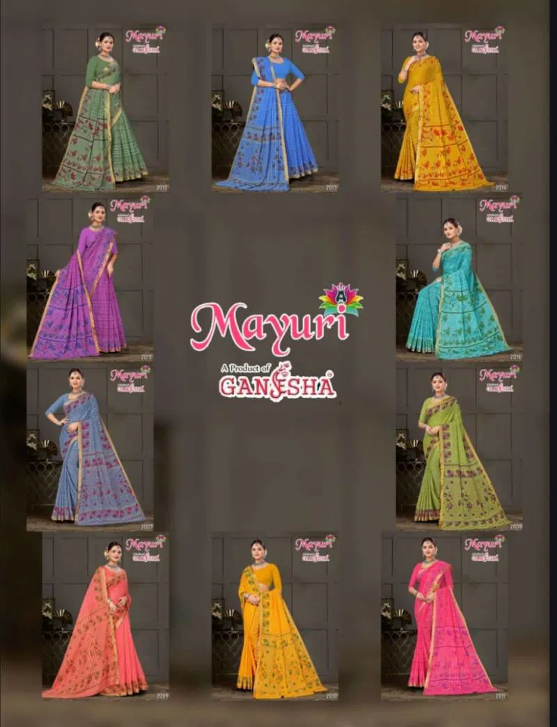 Mayuri Vol 2 By Ganesha Cotton Printed Casual Wear Saree Wholesale Market In Surat