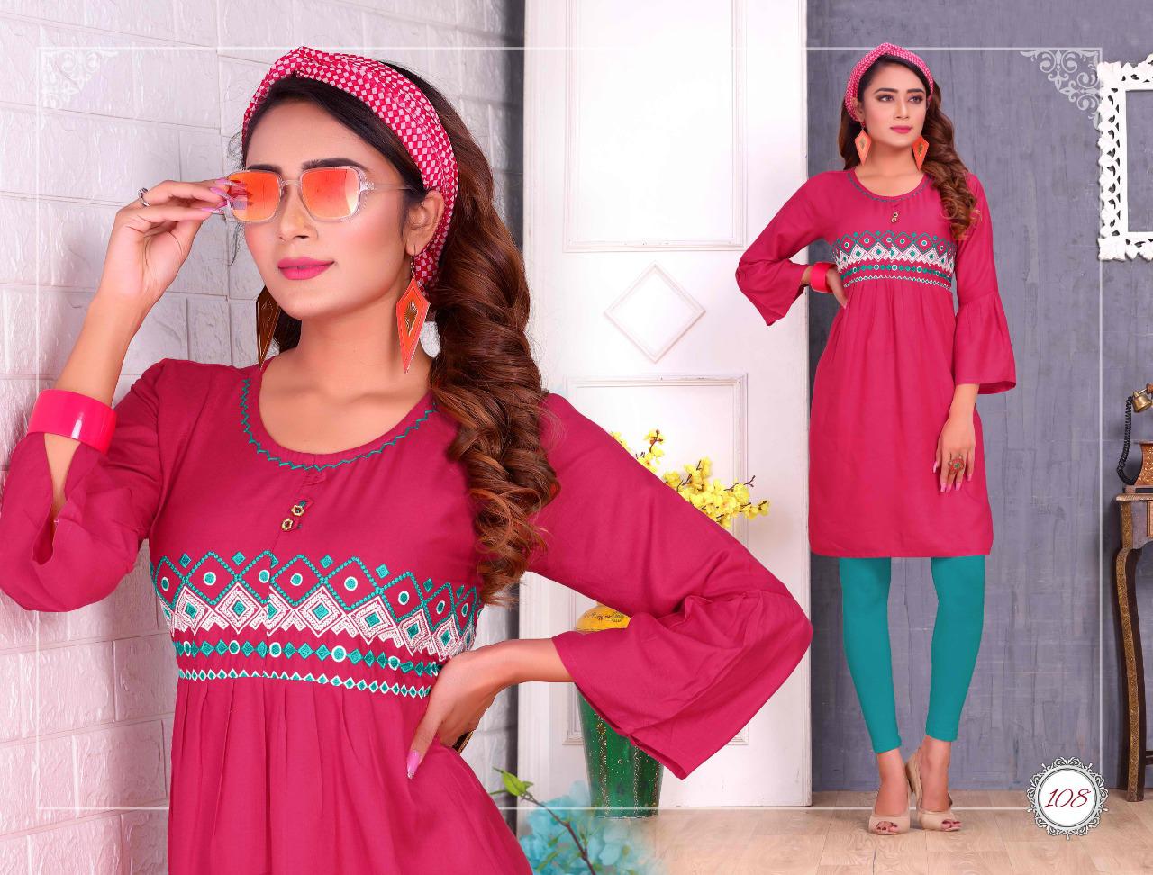 Fiza Vol 3 Latest Designer Party Wear Royal Heavy Rayon Kurtis Collection