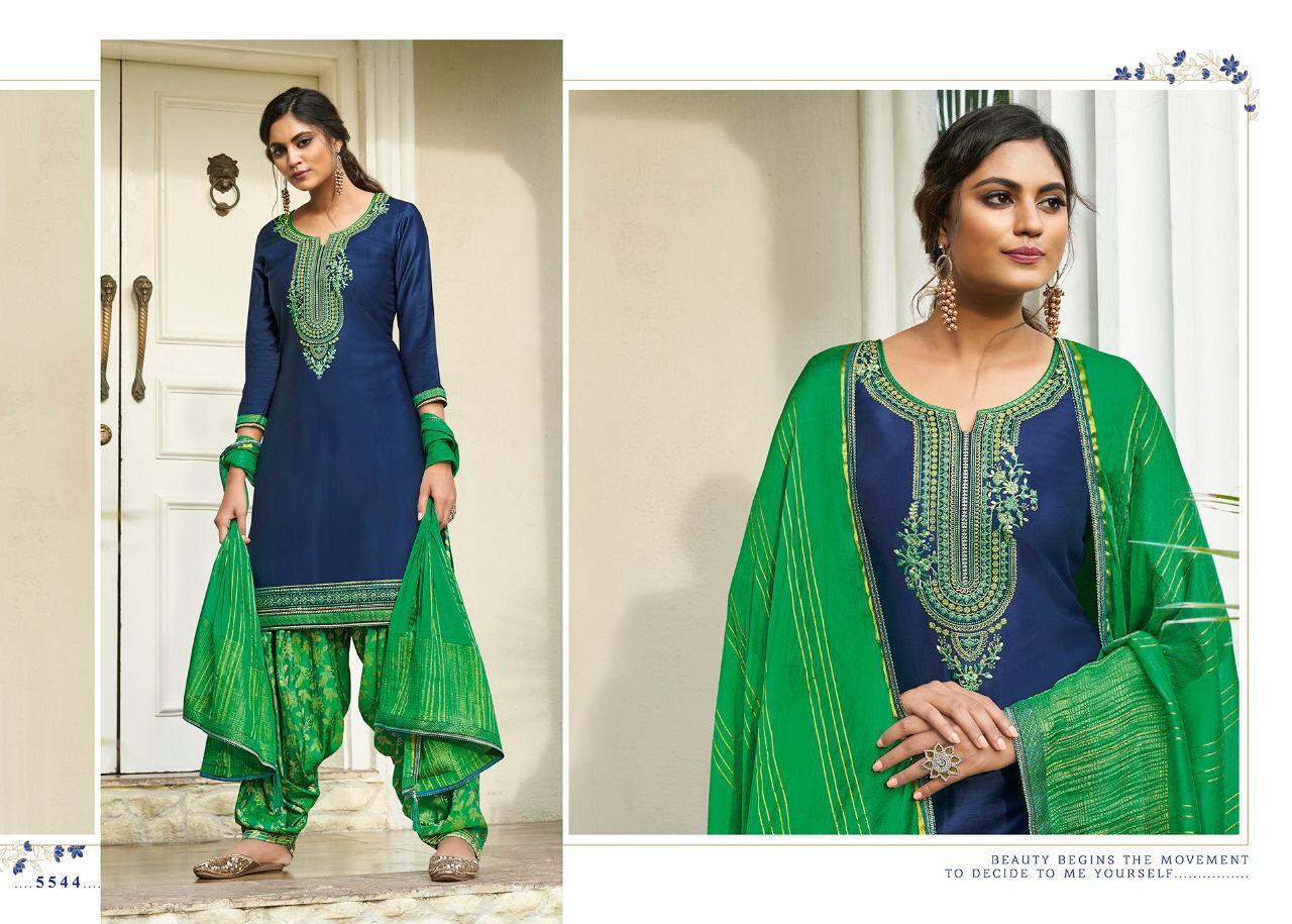 Kessi Sringar By Patiyala House Vol-17 Jam Silk Cotton Embroidery work with Jacquard Bottom Unstiched Punjabi Patiyala Salwar Suit Collections