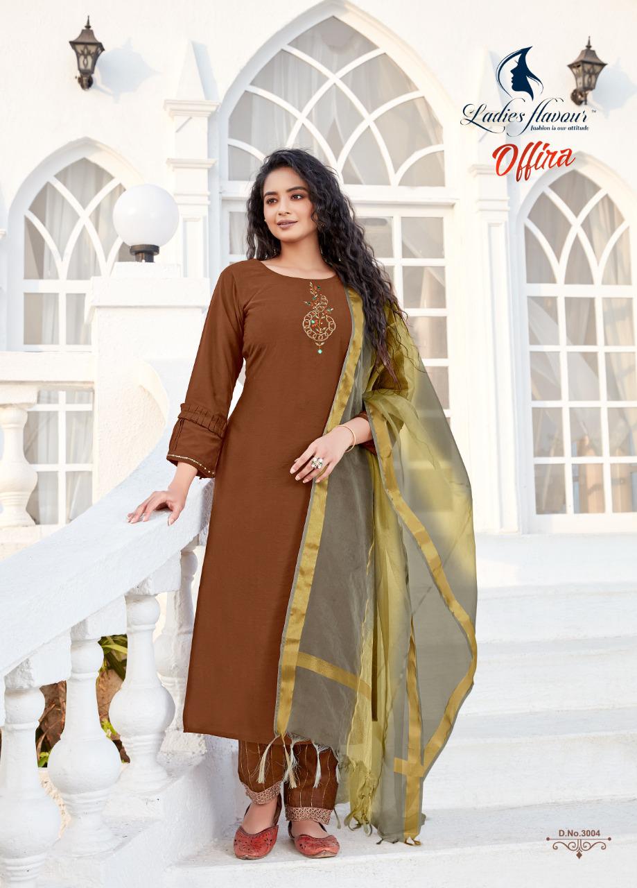 Ladies Flavour Offira Latest Fancy Casual Wear Heavy Nylon Viscose With Embroidery With Hand work Readymade Collection
