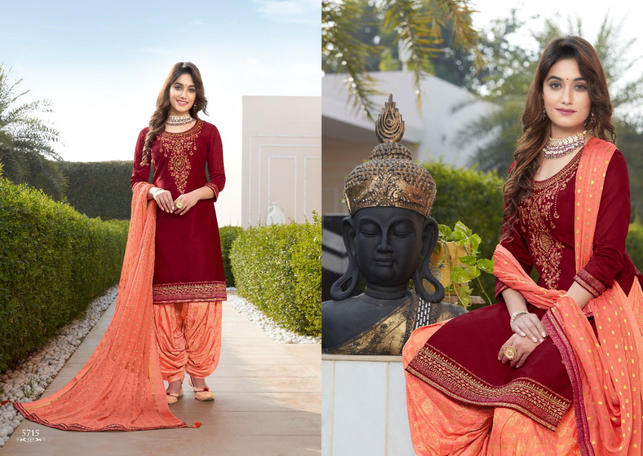Kessi Shangar By Patiala House 19 Designer Jam Silk With Embroidery Work Top With Bottom And pallu Less Work Dupatta Dress Material Collection
