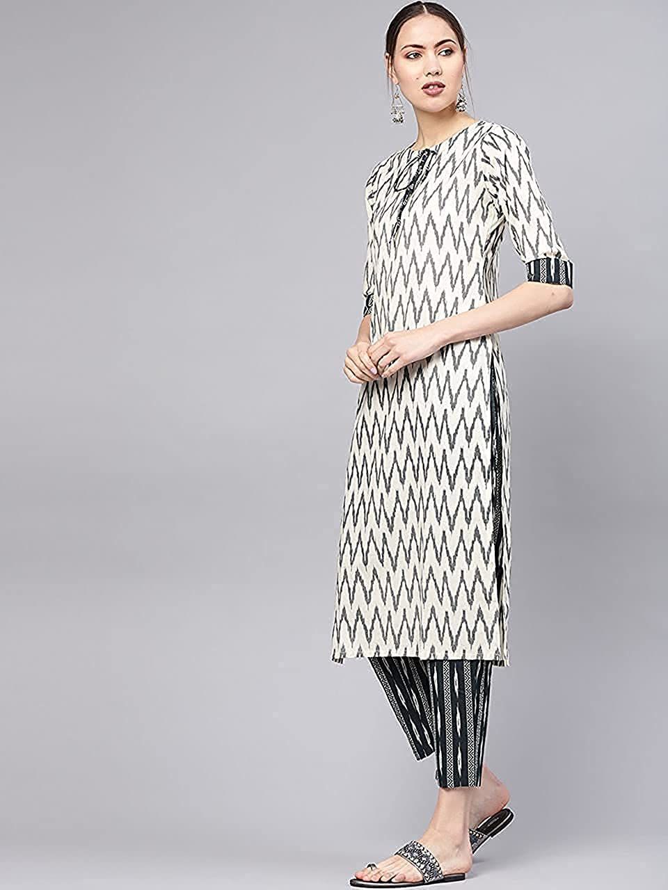 Vt Designer Cotton Printed Kurti With Bottom Catalog