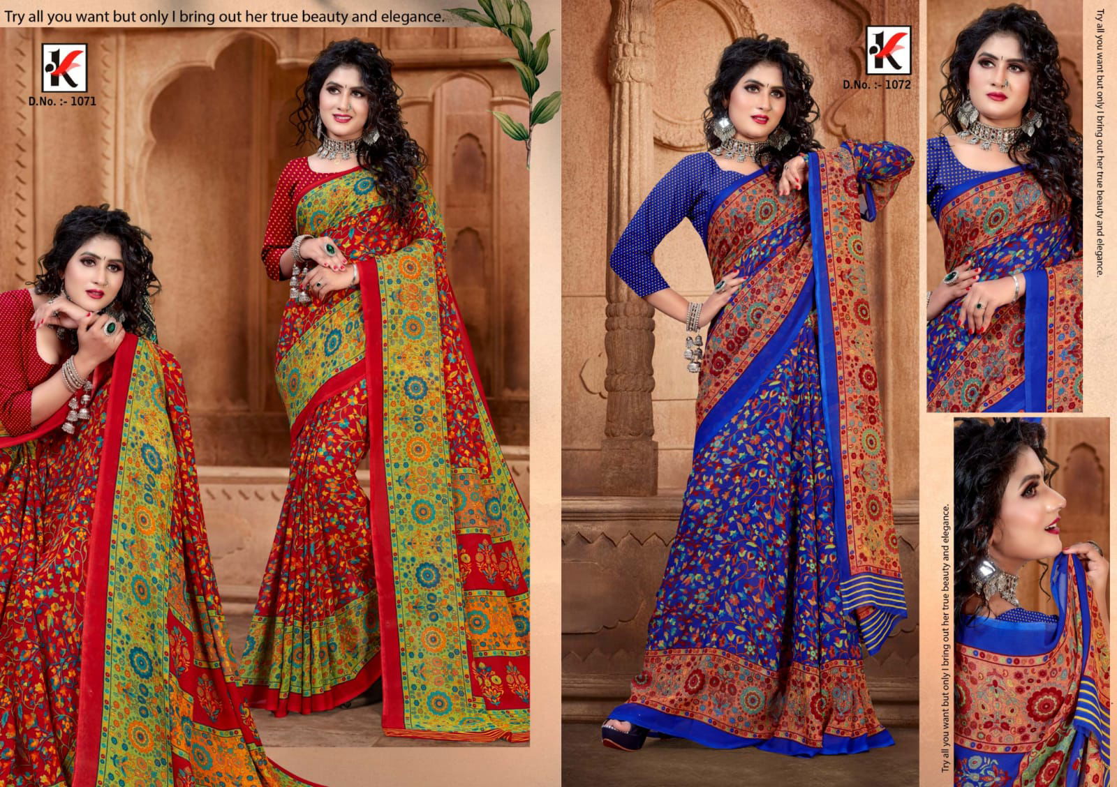 Garam Chai 101 Renial Printed Daily Wear Sarees Collection
