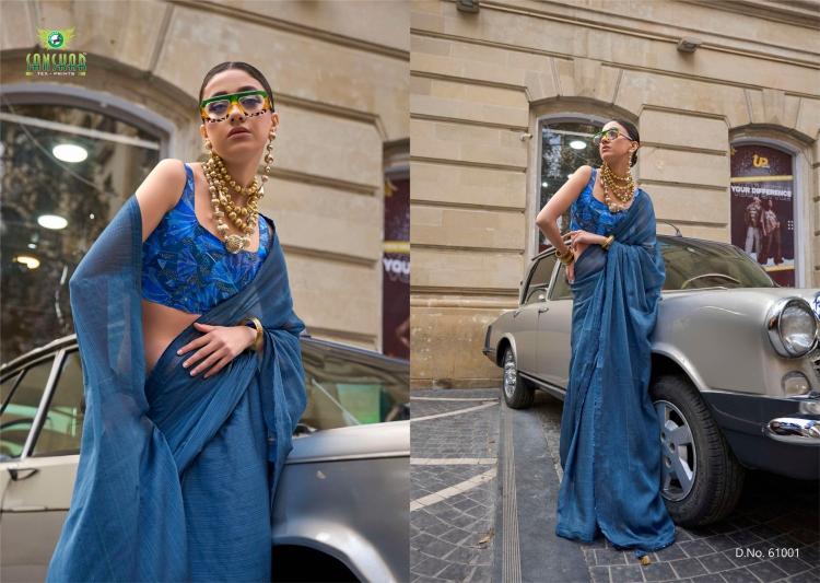 Society By Sanskar Chiffon With Digital Printed Saree Suppliers In India