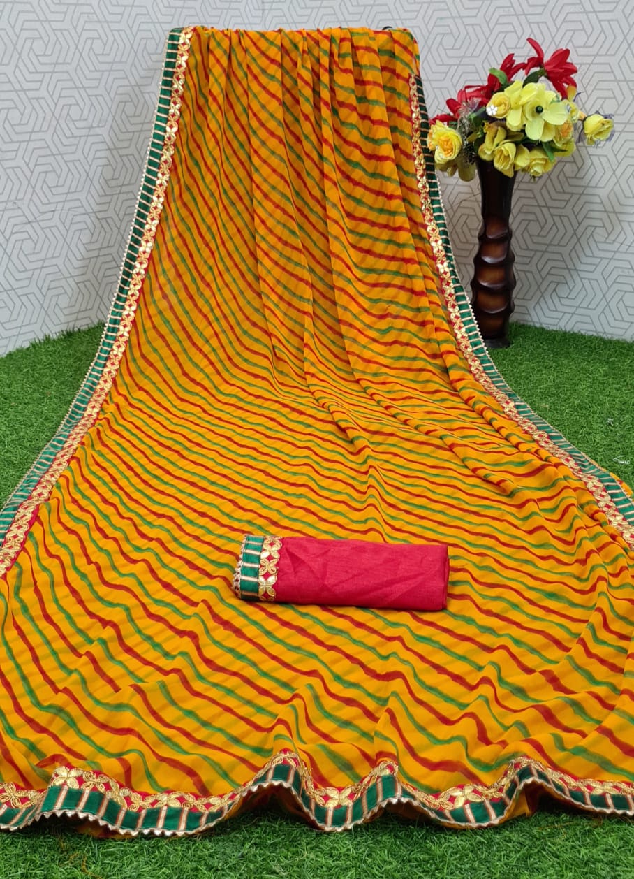 Mahek 40 Party Wear Fancy Designer Georgette Printed Saree Collection
