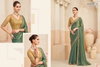 Green Colour Kaina Vol 4 By Anmol Georgette Shimmer Party Wear Designer Work Sarees Wholesale Price In Surat 2312