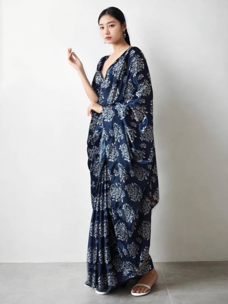 Vt 705 Digital Printed Chinon Silk Stylish Saree Wholesale Suppliers In Mumbai