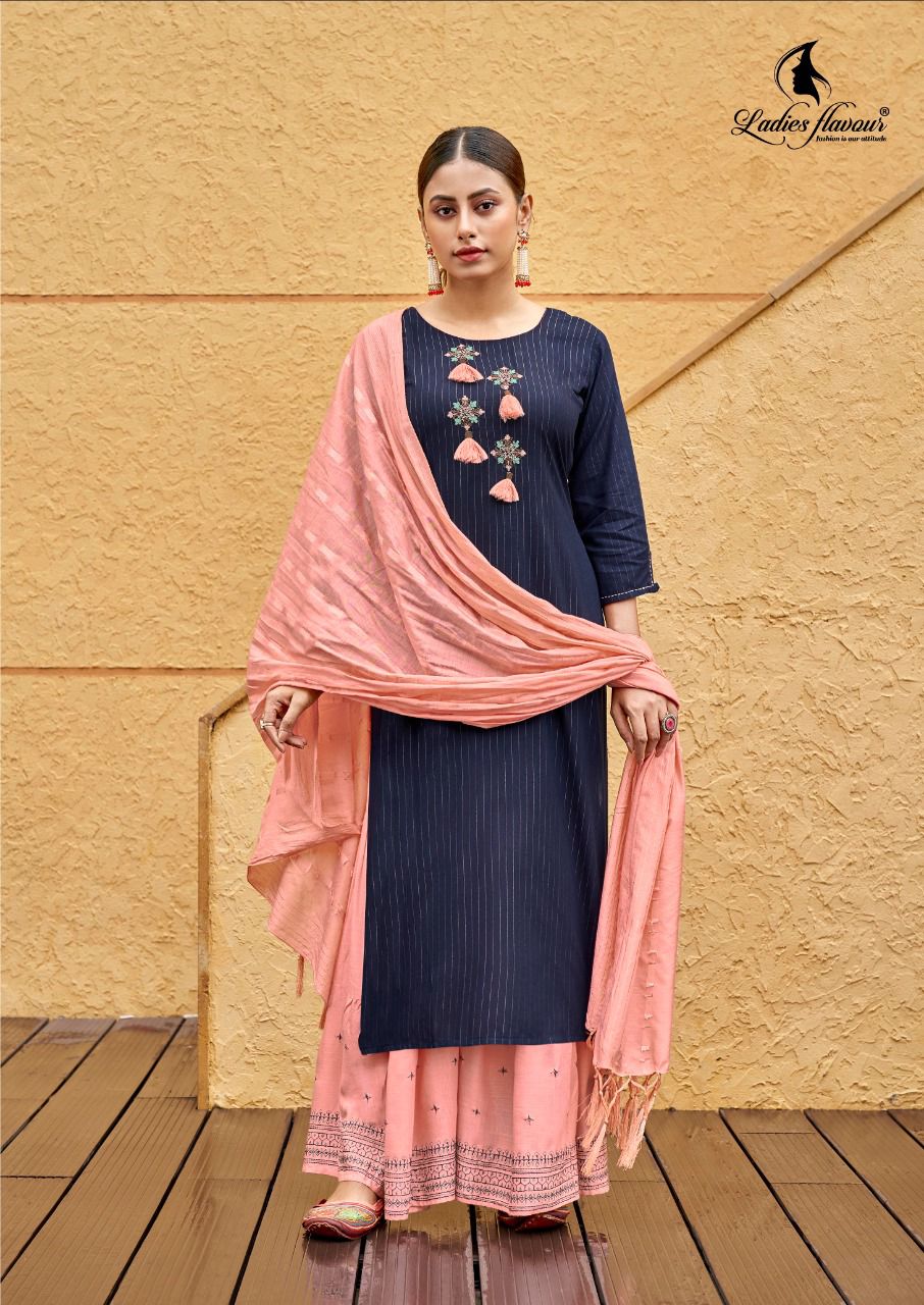 Ladies Flavour Ruhana 2 Festive Wear Rayon With Embroidery And Khatli Work Salwar Kameez Collection