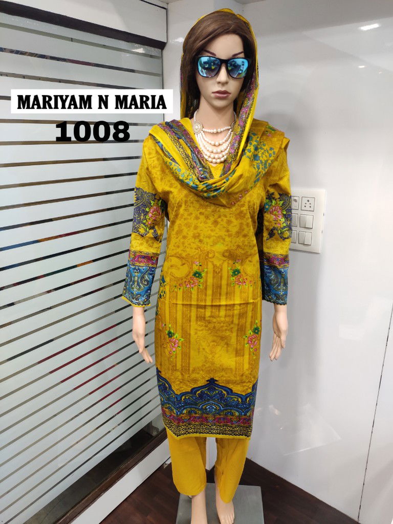 Mariyam N Maria Latest Printed Pure Cotton Ready Made Salwar Suit Collection 