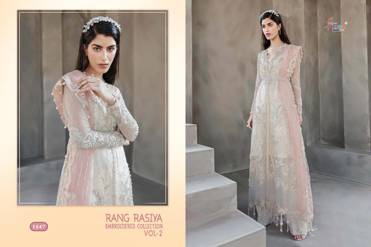 Shree Rang Rasiya Embroidered Collection 2 Latest Wedding Wear Heavy Butterfly Net With Full Embroidery Work Pakistani Salwar Suits Collection