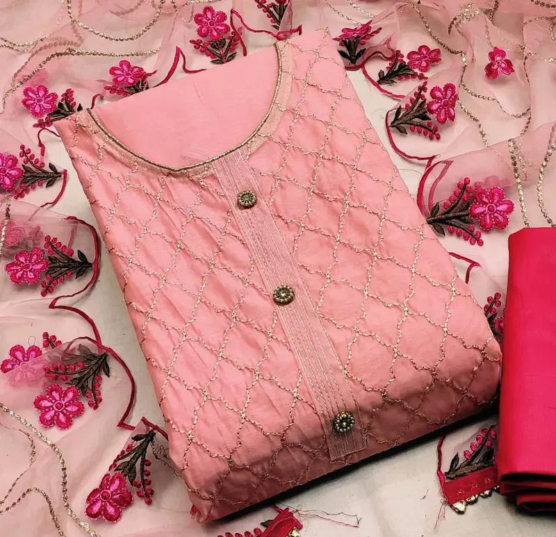 New Collection Of Heavy Designer Party Wear Dress Material   