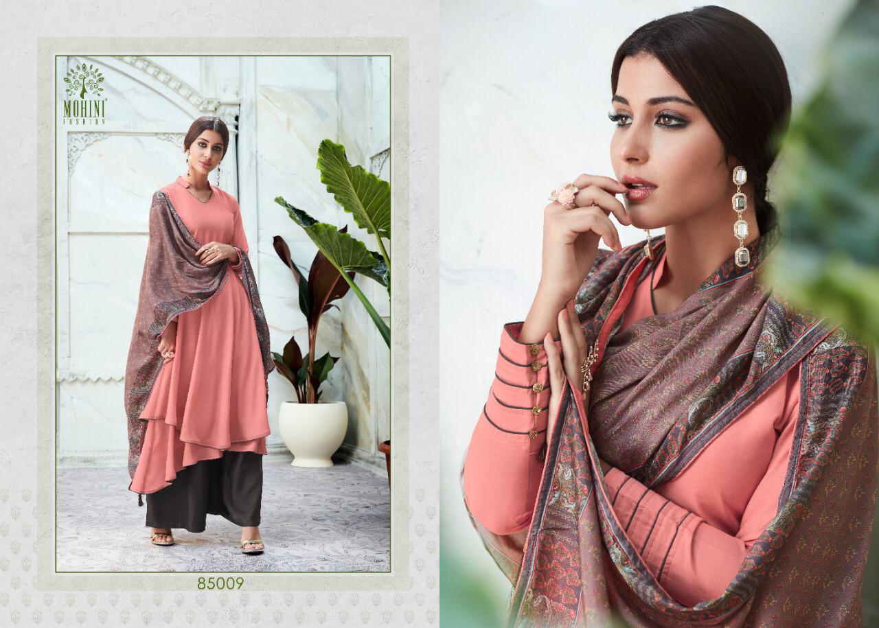 Mohini Glamour Vol 85 Latest Designer Stylish Classy Party Wear Suit  Collection With Printed Dupatta