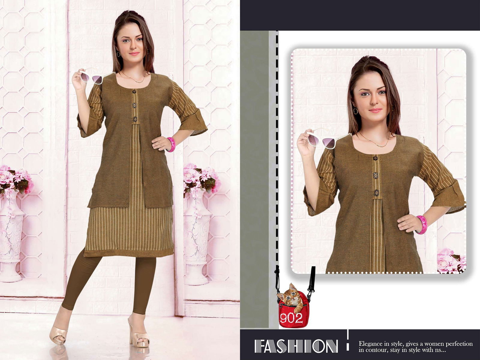 KRINA 01 Latst Fancy Designer Casual Regular Wear Cotton Printed Kurti Collection