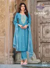 Lucknowi Vol 2 By Radhika Rayon Embroidery Kurti With Bottom Dupatta