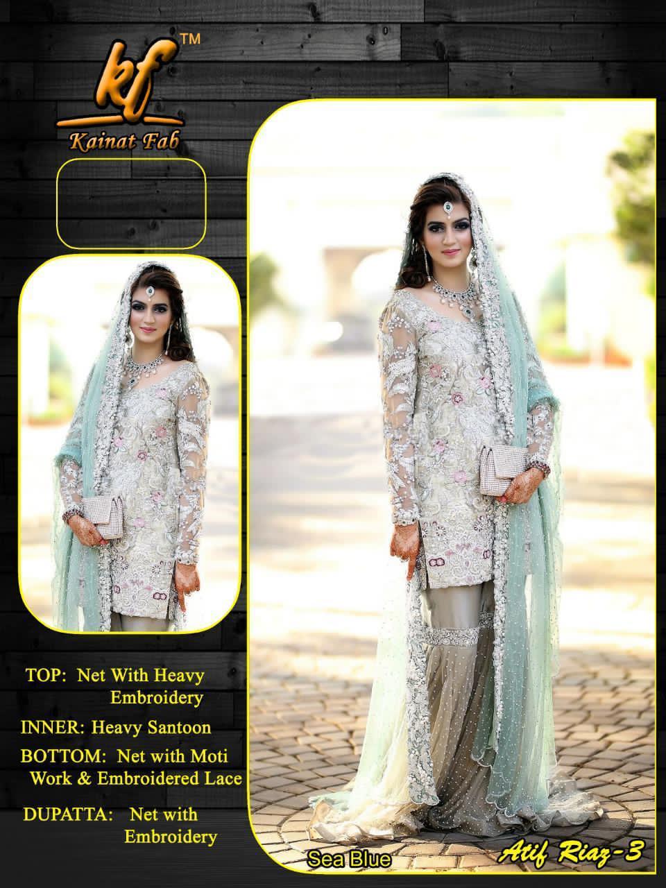 Kainat Fab Exclusive Heavy Embroidery Work Designer Salwar Suits Collection