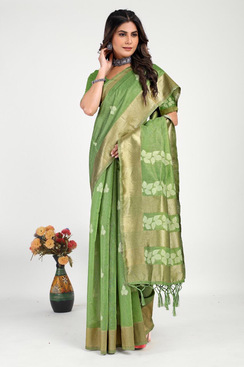 Alveera 3 Linen Silk Designer Sarees Catalog