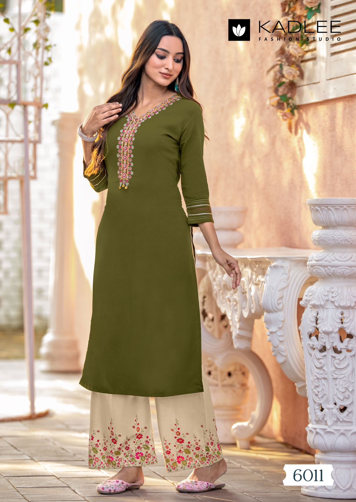 Kaveri Vol 2 By Kadlee Heavy Rayon Embroidery Kurti With Bottom Wholesale Online
