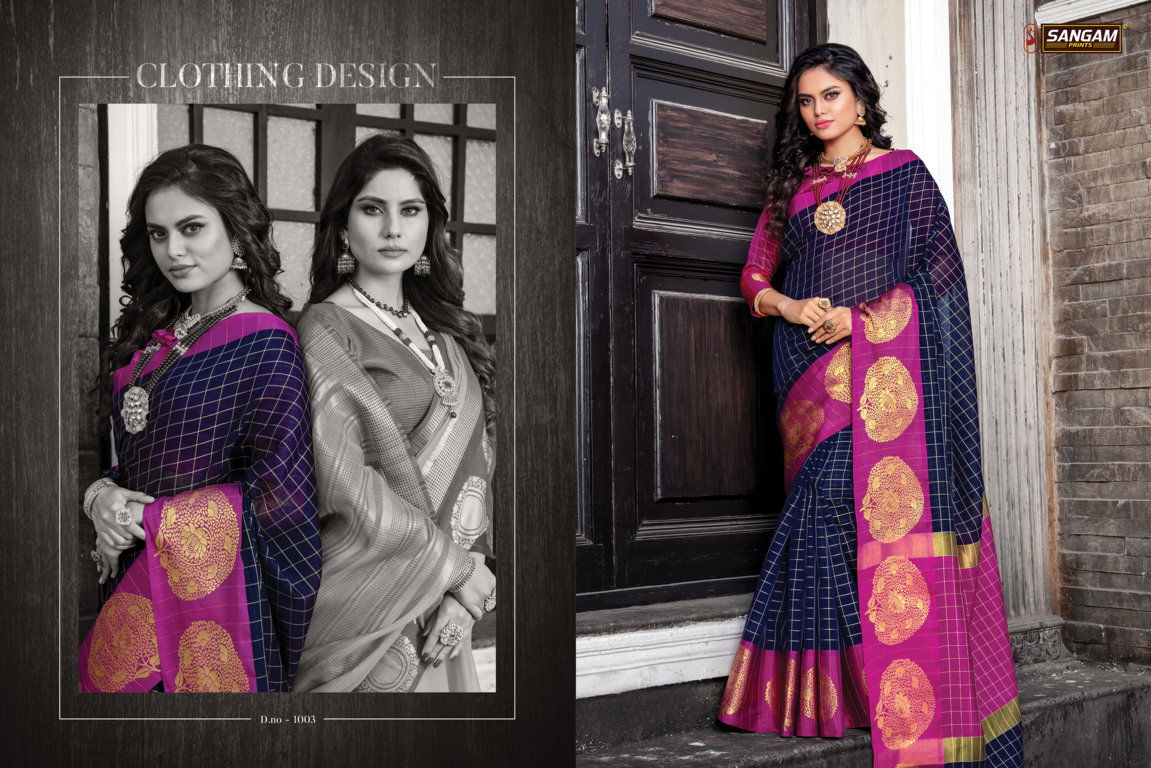 Sangam Swarnamukhi Fancy Latest Designer Festive Wear Cotton Printed Sarees Collection
