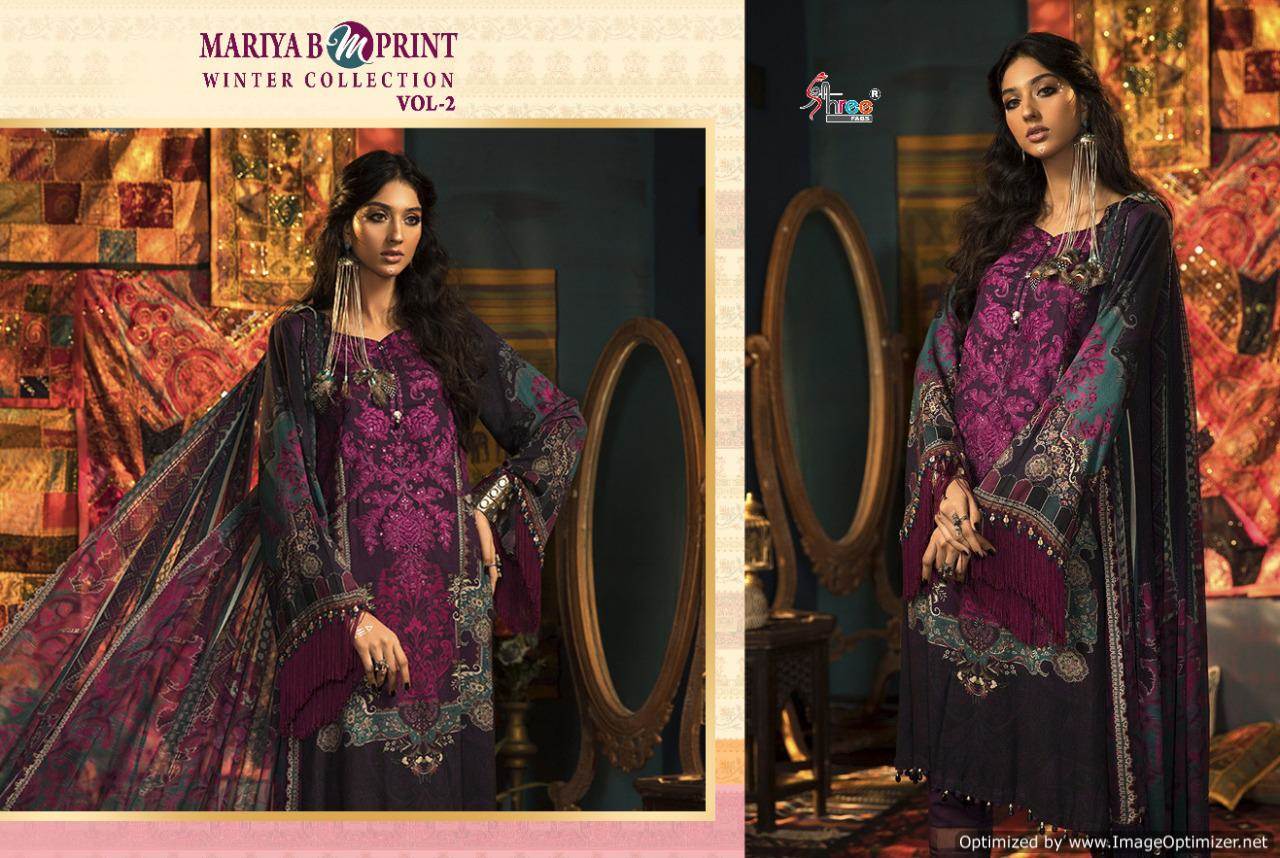 Shree Maria B Mprint Winter Collection 2 Latest Fancy Casual Wear  Pakistani Salwar Suits Collection
