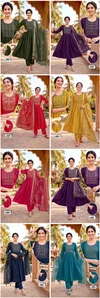 Bandhan Vol 1 Vertican Silk Sequence Work Kurti Set