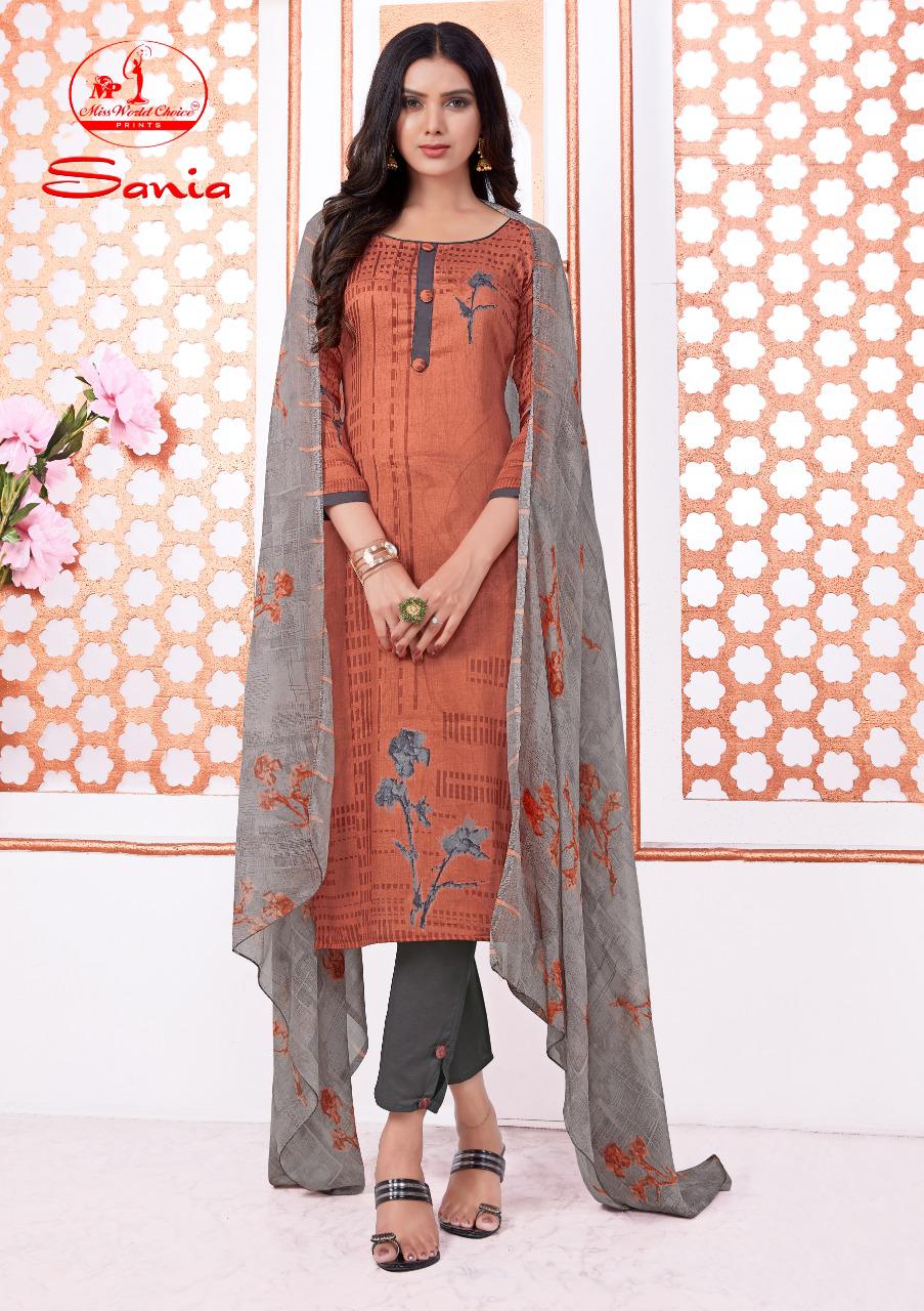 Miss World Choice Sania 5 Latest Fancy Regular Wear Printed Cotton Collection