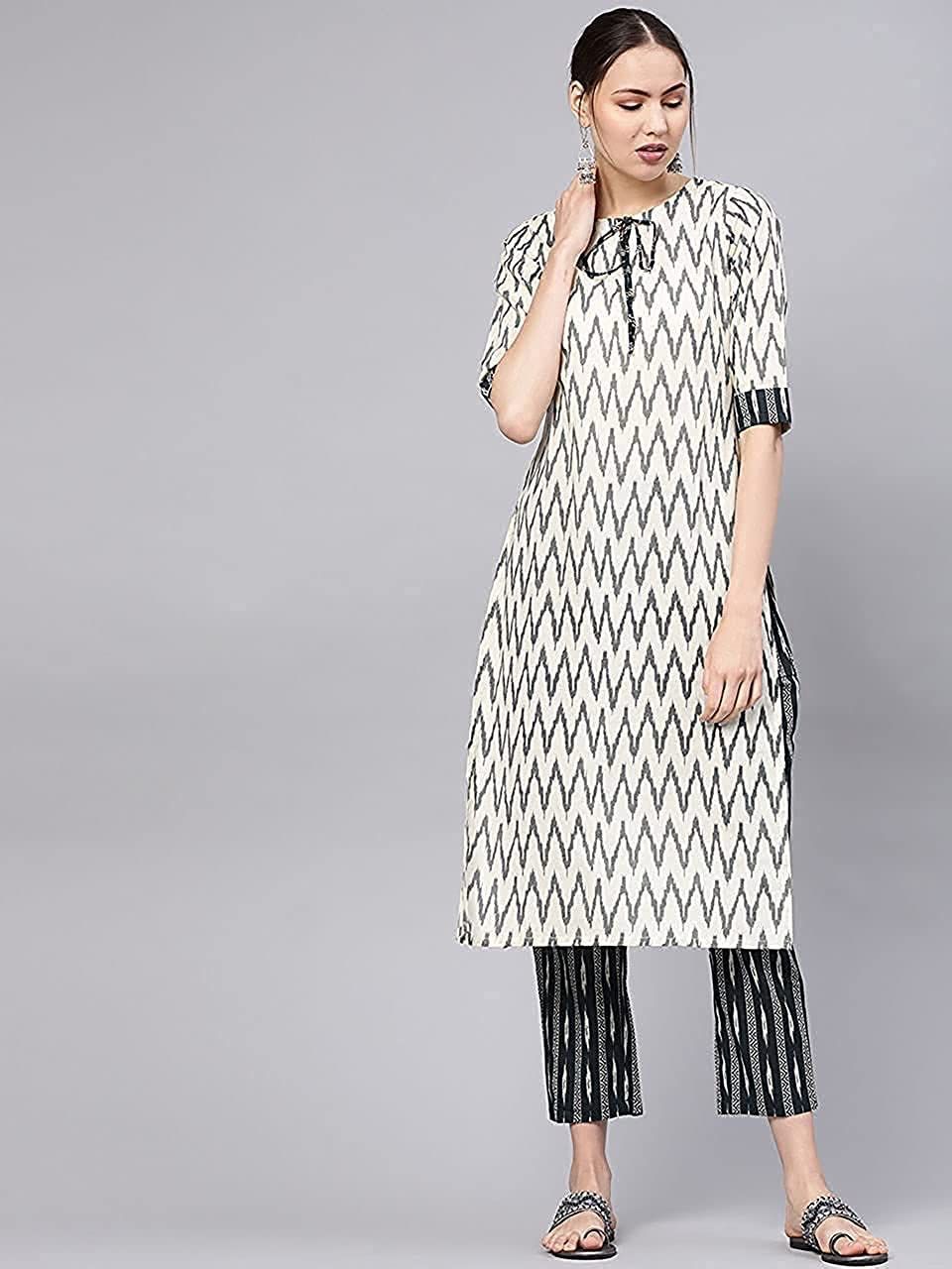 Vt Designer Cotton Printed Kurti With Bottom Catalog