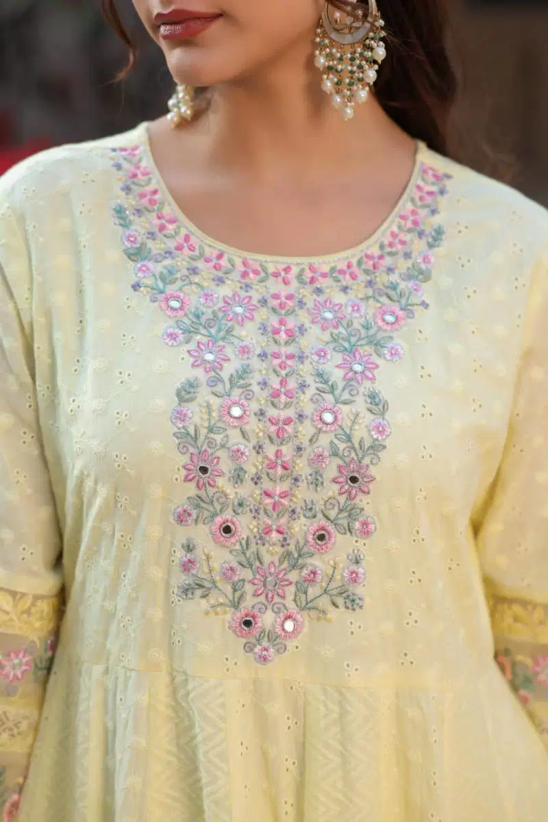 Tanyaa P 115 Cotton Anarkali Styled Kurta Sets Suppliers In India