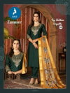 Zummer By Kaya Silk Kurti With Bottom Dupatta Suppliers In India