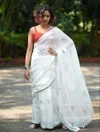Independence Day MG 576 Plain Linen Printed Tiranga Saree Collection