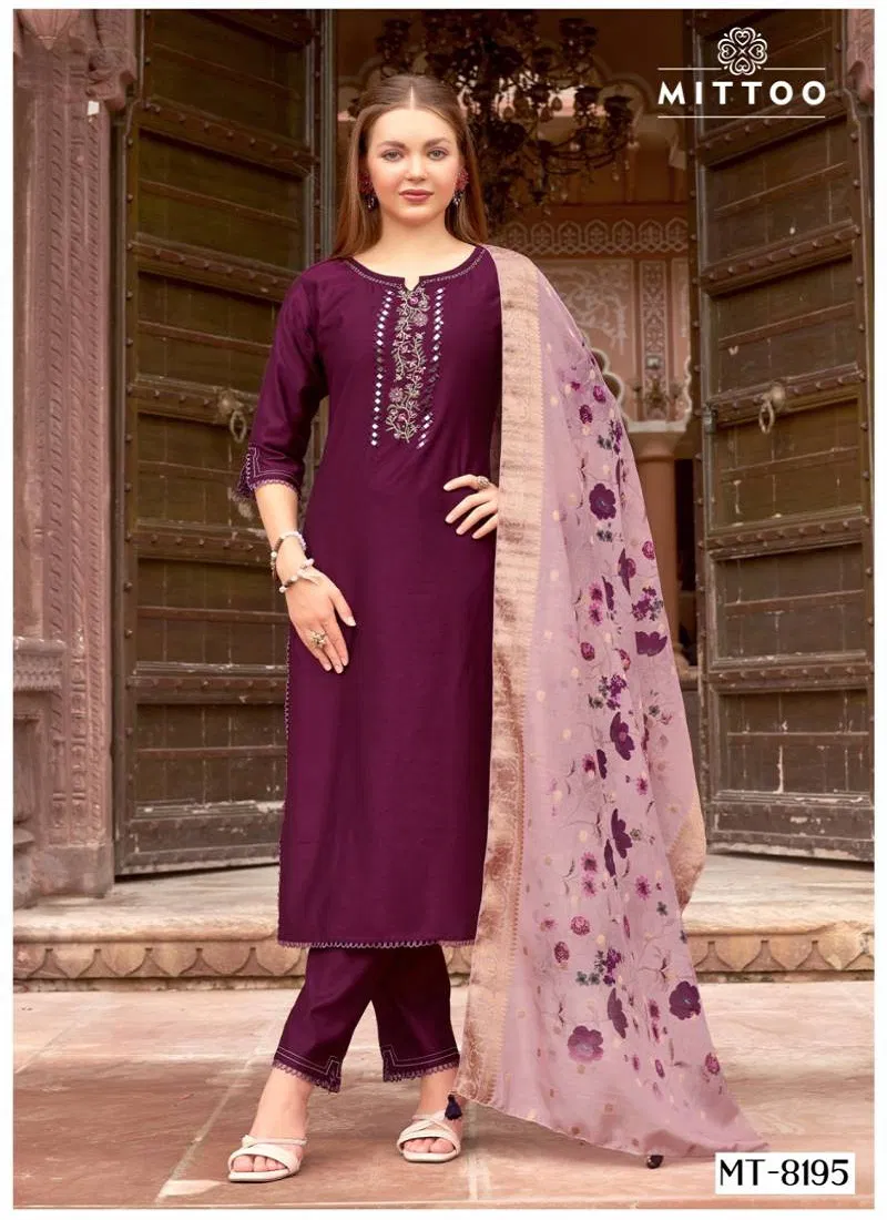 Mittoo Mt 8195 Viscose Weaving Kurti Bottom With Dupatta Online Wholesale