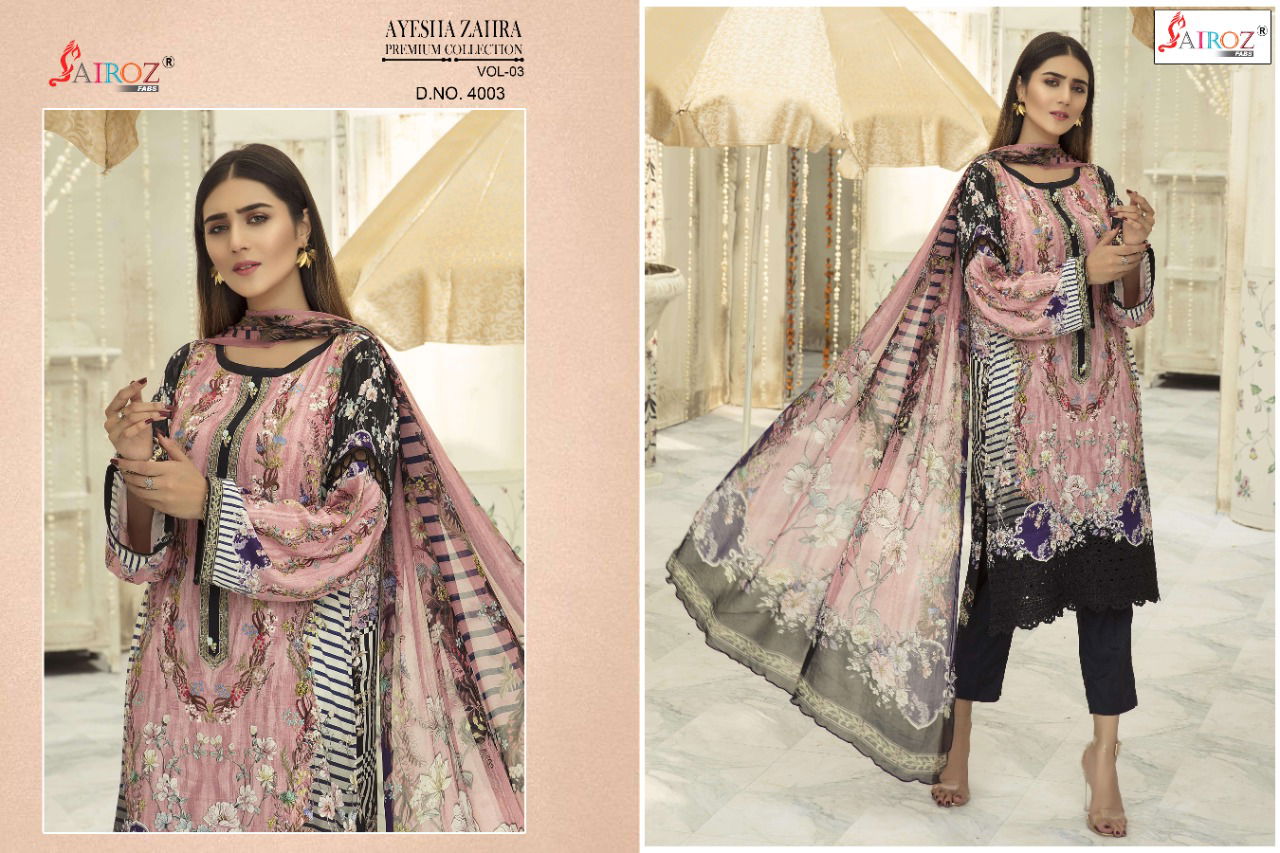 Sairoz Ayesha Zahra Premium Collection 3 Casual Daily Wear Pakistani Salwar Kameez Collection