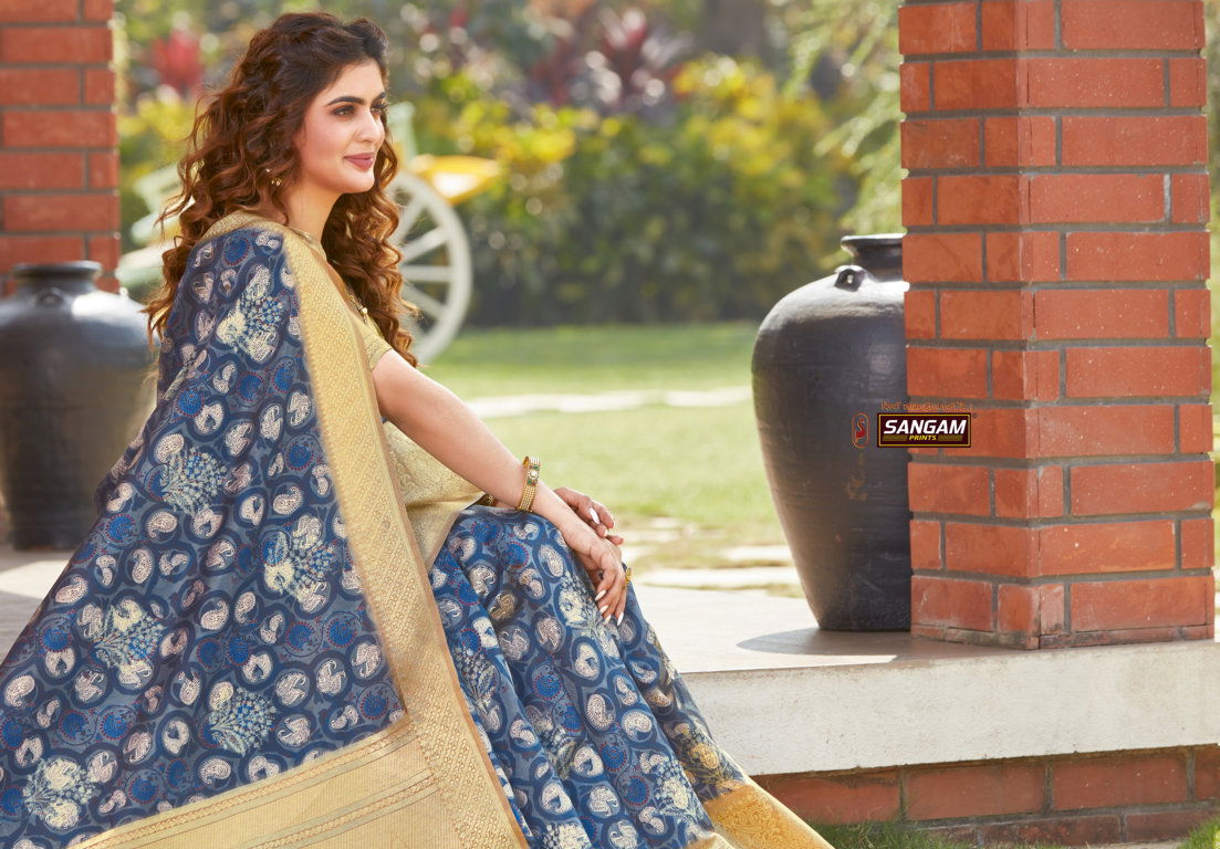 Sangam Adrak Latest Fancy Wedding Wear Digital Printed Silk Sarees Collection