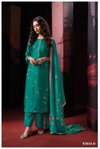 Theingi 3034 By Ganga Silk Printed Embroidery Dress Material Suppliers In India