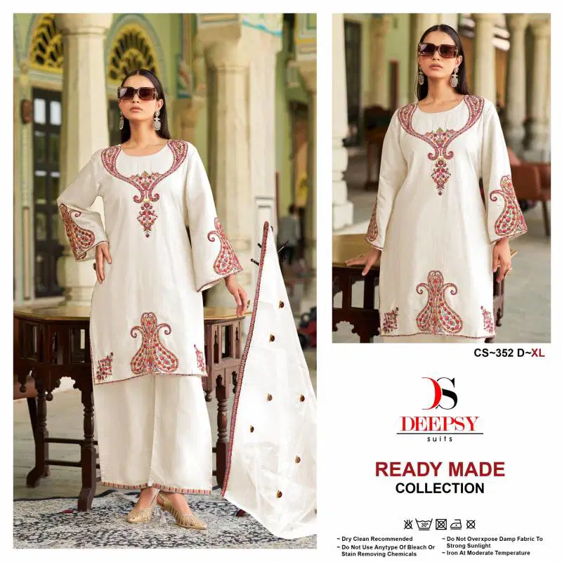 Deepsy Cs 352 Roman Silk Pakistani Readymade Suits Wholesalers In Delhi
