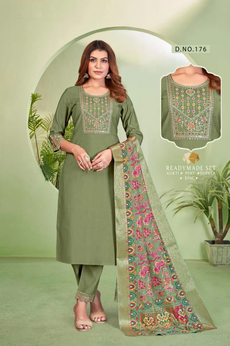 Alinee 173 To 177 Kurti Bottom With Dupatta Wholesale Suppliers In Mumbai