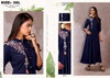 Vardan Blue Colour Riyon Flair Long Anarkali Designer Kurti Wholesale Online