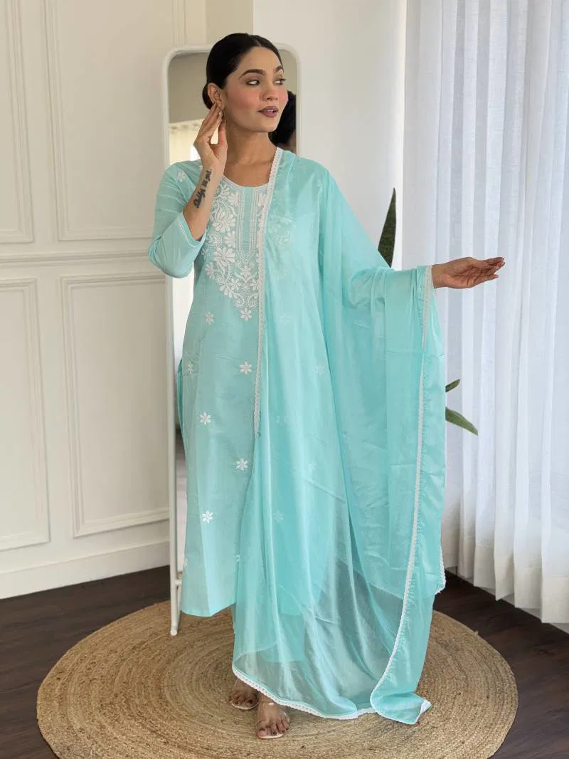 Cct 103 Cotton Fancy Kurti Bottom With Dupatta Wholesale In India