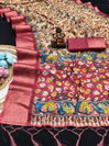 Scvc Gorma A Linen Silk Kalamkari Digital Printed Saree exporters in india