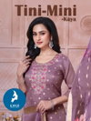 Tini Mini By Kaya Shimmer Ladies Kurti With Bottom Dupatta Wholesale Market In Surat