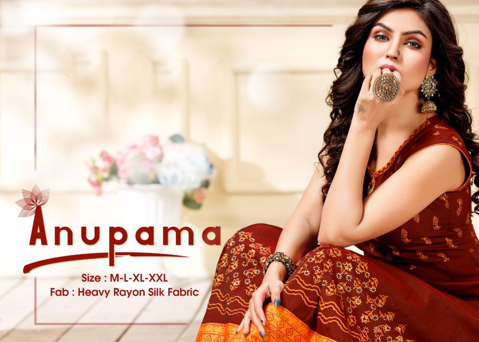 Anupama Ethnic Wear Fancy Designer Rayon Latest Anarkali Kurti Collection