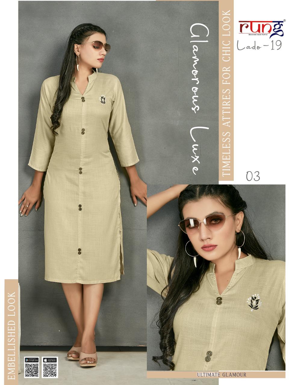 Smylee Lado 19 Heavy Rayon Designer Ethnic Wear Latest Kurtis Collection
