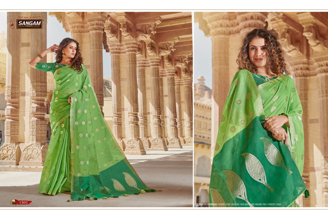 Sangam Linen Weaves New Collection Of Casual Wear Festive Wear Saree 