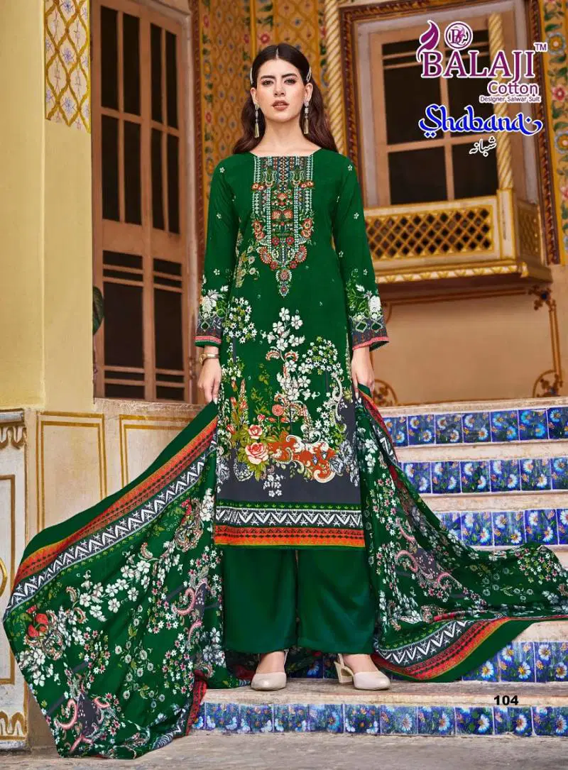 Shabana By Balaji Cotton Printed Karachi Dress Material Exporters In India