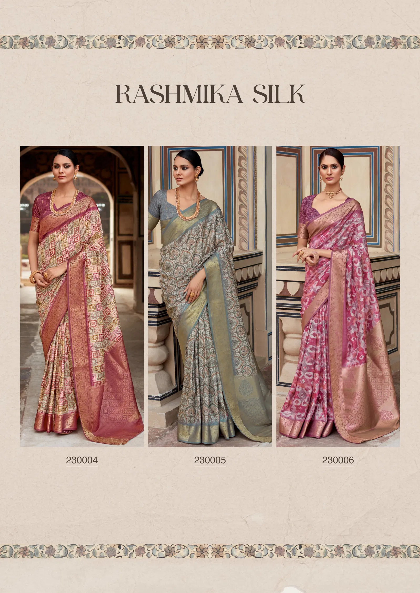 Rashmika Silk By Rajpath Handloom Silk Printed Saree Exporters In India