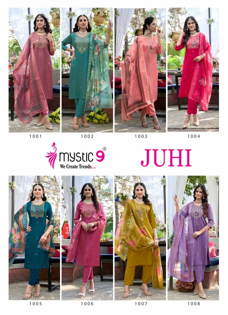 Juhi Vol 1 By Mystic 9 Gajji Silk Kurti With Bottom Dupatta Suppliers In India
