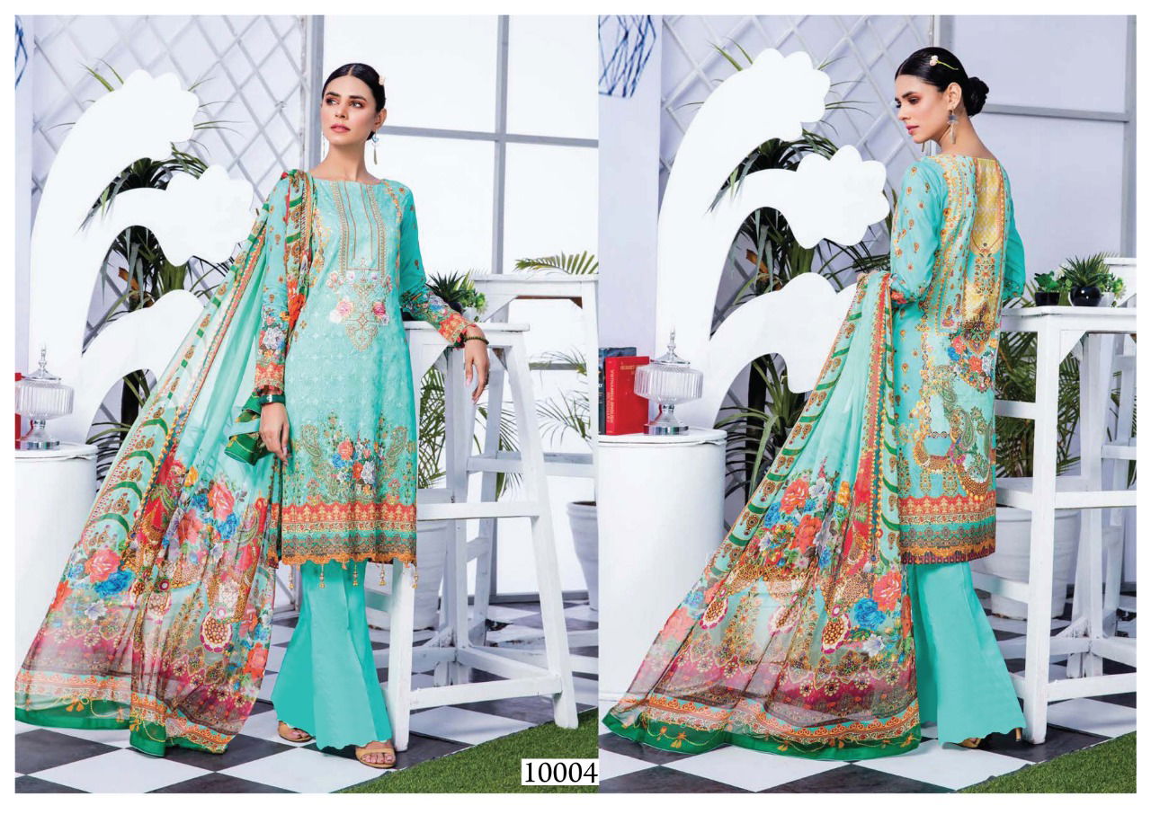 Sana Safinaz Luxury Lawn Collection 10 Designer Casual Wear Cotton  Karachi Dress Materials Collection
