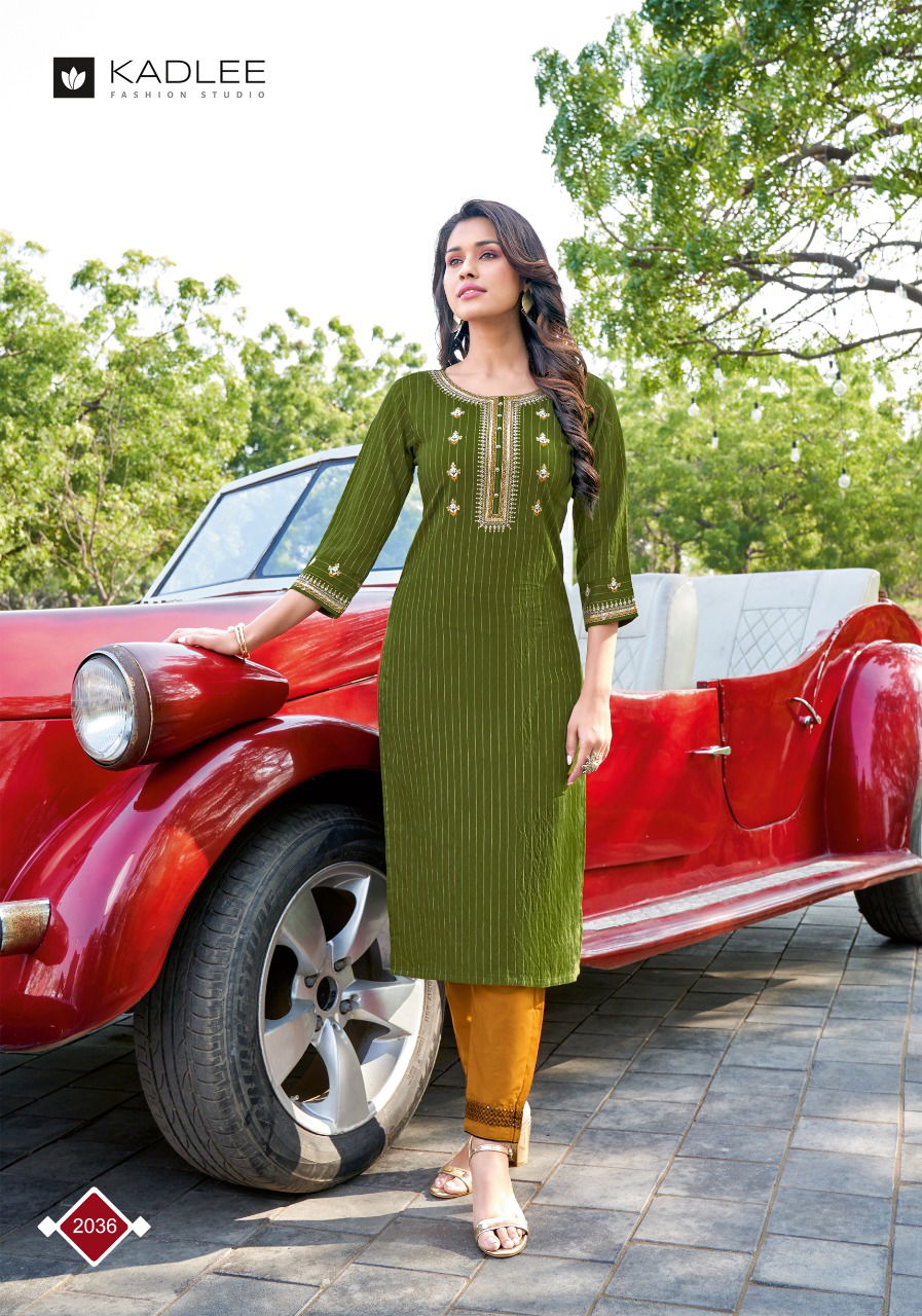 Kadlee Shalinee 3 New Ethnic Wear Viscose Kurti With Bottom Collection