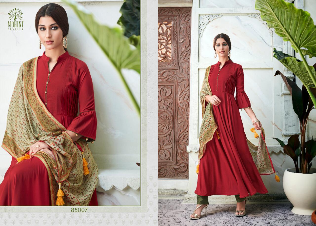 Mohini Glamour Vol 85 Latest Designer Stylish Classy Party Wear Suit  Collection With Printed Dupatta