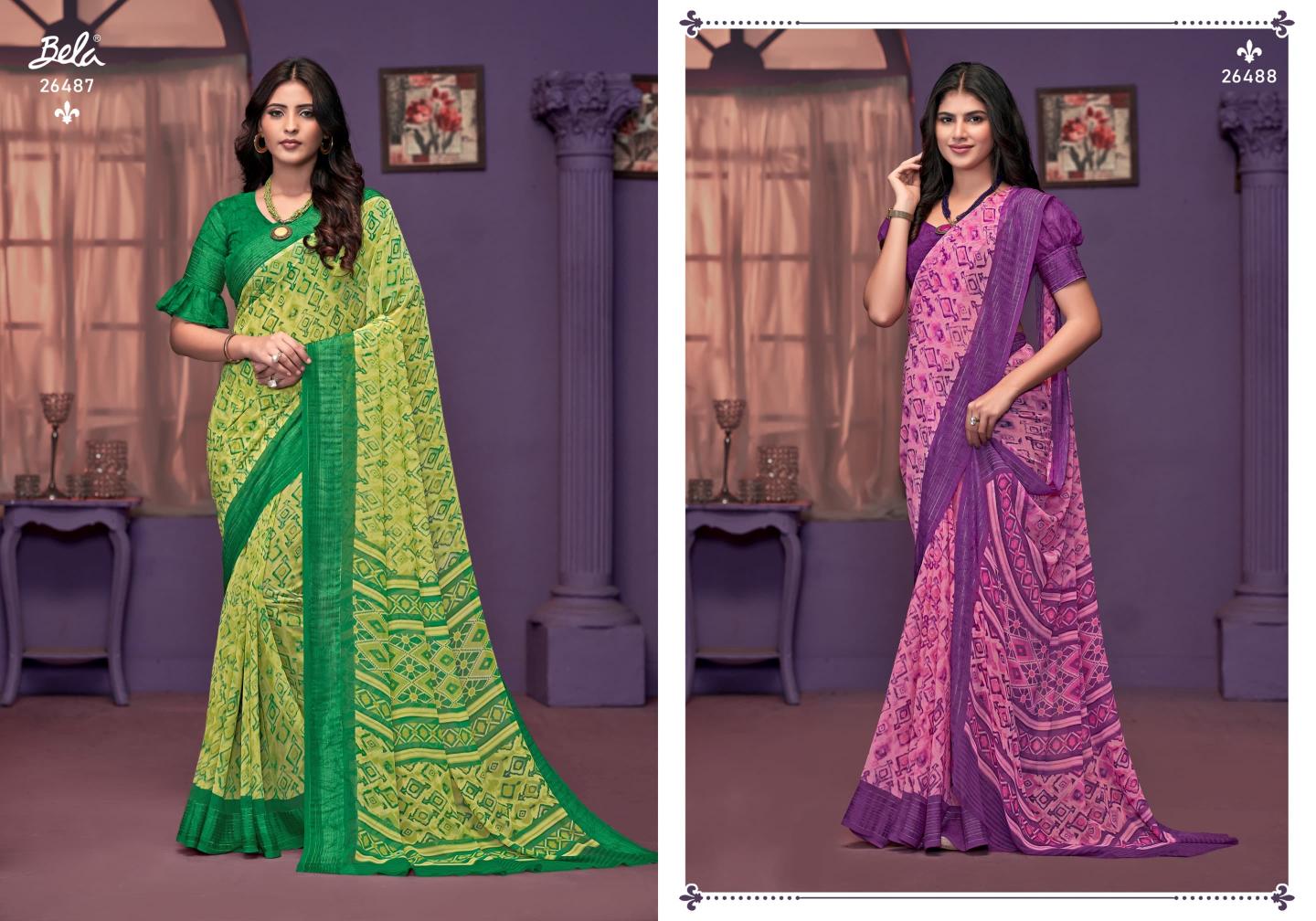 Skyla Vol 3 By Bela Fashion Georgette Saree Wholesale In India