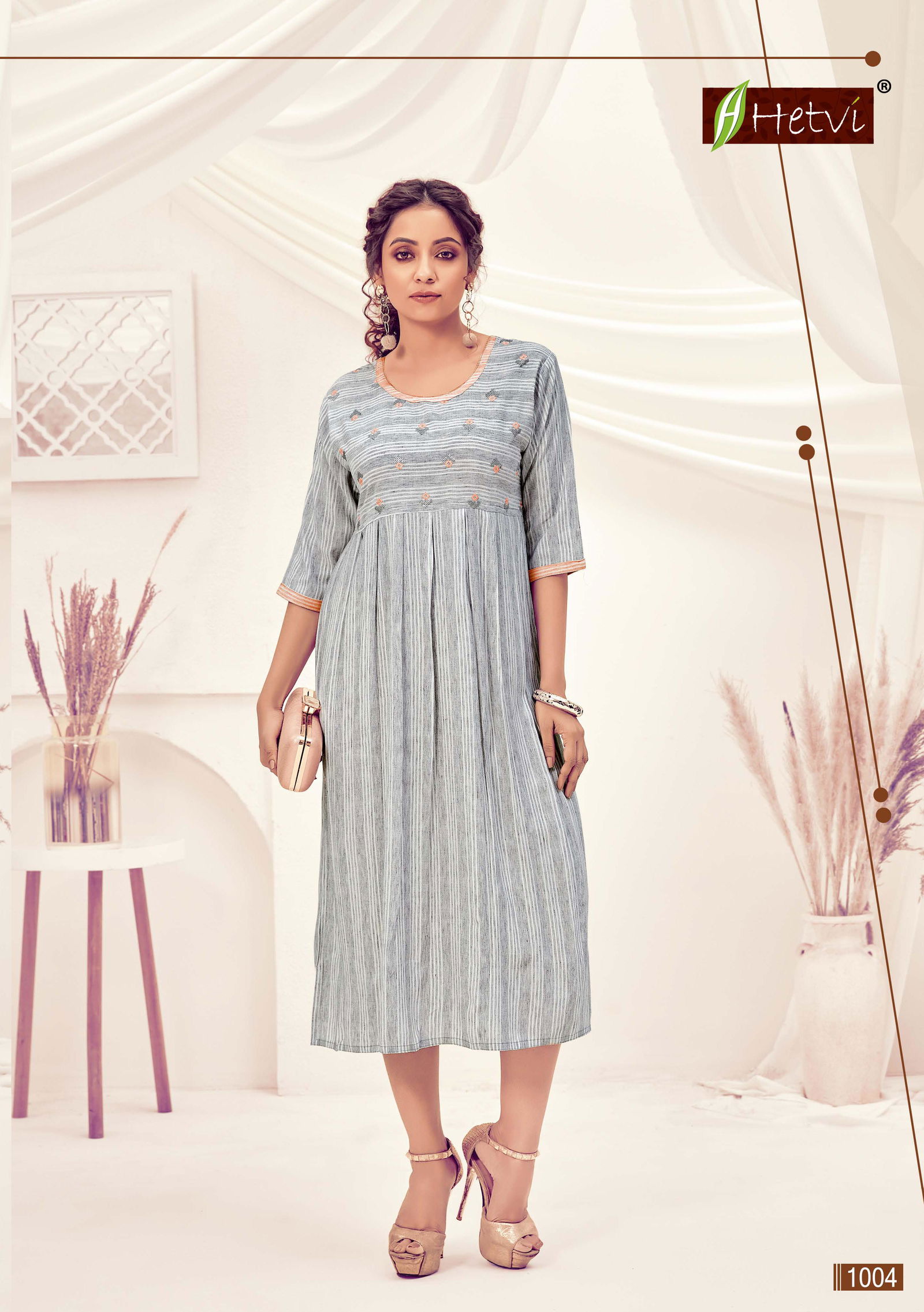 Hetvi Silent Latest Ethic Wear Rayon Designer Anarkali Kurti Collection
